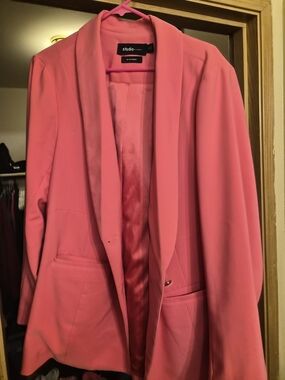 torrid Bright Pink Shawl Collar Blazer